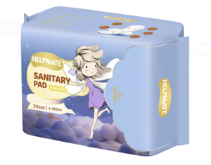 Serviette hygi&eacute;nique de nuit 300 mm respectueuse de la peau (16 pi&egrave;ces)